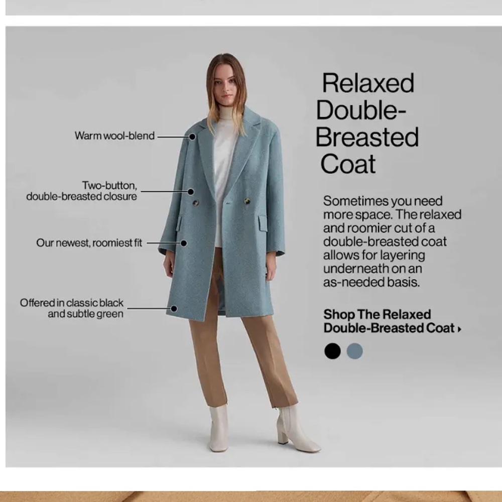 Club Monaco oversized coat